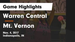 Warren Central  vs Mt. Vernon  Game Highlights - Nov. 4, 2017