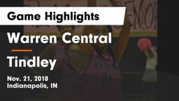 Warren Central  vs Tindley  Game Highlights - Nov. 21, 2018