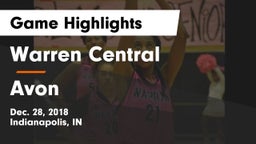 Warren Central  vs Avon  Game Highlights - Dec. 28, 2018