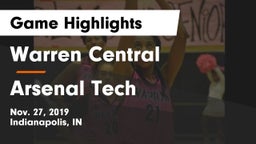 Warren Central  vs Arsenal Tech  Game Highlights - Nov. 27, 2019