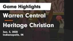 Warren Central  vs Heritage Christian  Game Highlights - Jan. 3, 2020