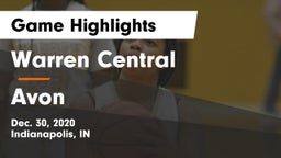 Warren Central  vs Avon  Game Highlights - Dec. 30, 2020