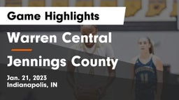 Warren Central  vs Jennings County  Game Highlights - Jan. 21, 2023