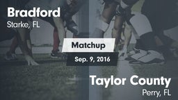 Matchup: Bradford  vs. Taylor County  2016