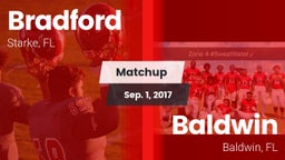 Matchup: Bradford  vs. Baldwin  2017