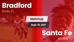 Matchup: Bradford  vs. Santa Fe  2017