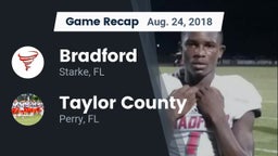 Recap: Bradford  vs. Taylor County  2018