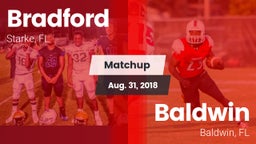 Matchup: Bradford  vs. Baldwin  2018