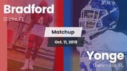 Matchup: Bradford  vs. Yonge  2019