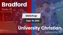 Matchup: Bradford  vs. University Christian  2020