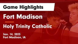 Fort Madison  vs Holy Trinity Catholic  Game Highlights - Jan. 14, 2023