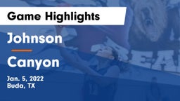 Johnson  vs Canyon  Game Highlights - Jan. 5, 2022