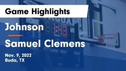 Johnson  vs Samuel Clemens  Game Highlights - Nov. 9, 2022