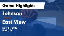 Johnson  vs East View  Game Highlights - Nov. 21, 2020
