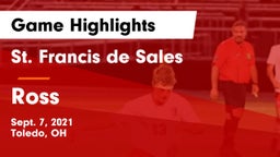 St. Francis de Sales  vs Ross  Game Highlights - Sept. 7, 2021