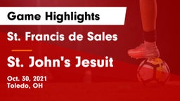 St. Francis de Sales  vs St. John's Jesuit  Game Highlights - Oct. 30, 2021