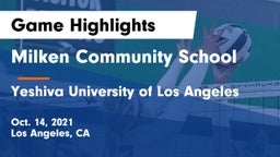 Milken Community School vs Yeshiva University of Los Angeles Game Highlights - Oct. 14, 2021