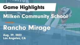 Milken Community School vs Rancho Mirage Game Highlights - Aug. 29, 2022