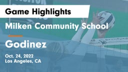 Milken Community School vs Godinez  Game Highlights - Oct. 24, 2022