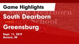 South Dearborn  vs Greensburg  Game Highlights - Sept. 11, 2019