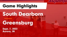 South Dearborn  vs Greensburg  Game Highlights - Sept. 7, 2022