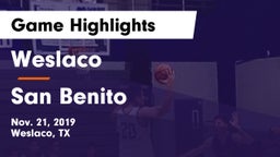 Weslaco  vs San Benito Game Highlights - Nov. 21, 2019