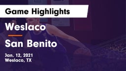 Weslaco  vs San Benito Game Highlights - Jan. 12, 2021