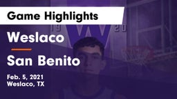Weslaco  vs San Benito Game Highlights - Feb. 5, 2021