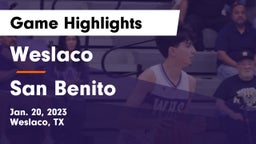 Weslaco  vs San Benito  Game Highlights - Jan. 20, 2023