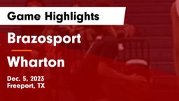 Brazosport  vs Wharton  Game Highlights - Dec. 5, 2023