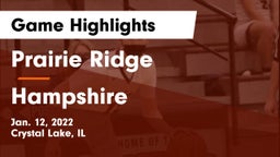 Prairie Ridge  vs Hampshire  Game Highlights - Jan. 12, 2022