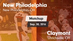 Matchup: New Philadelphia vs. Claymont  2016