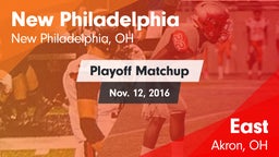 Matchup: New Philadelphia vs. East  2016