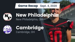 Recap: New Philadelphia  vs. Cambridge  2020