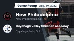 Recap: New Philadelphia  vs. Cuyahoga Valley Christian Academy  2022