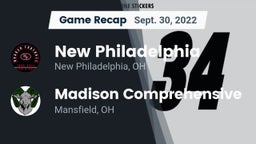 Recap: New Philadelphia  vs. Madison Comprehensive  2022