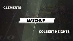 Matchup: Clements vs. Colbert Heights  2016