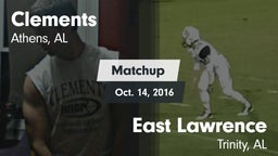 Matchup: Clements vs. East Lawrence  2016