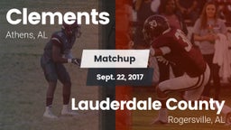 Matchup: Clements vs. Lauderdale County  2017