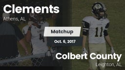 Matchup: Clements vs. Colbert County  2017