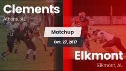 Matchup: Clements vs. Elkmont  2017