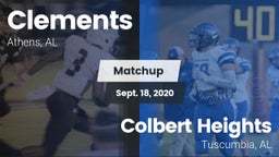 Matchup: Clements vs. Colbert Heights  2020