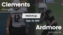Matchup: Clements vs. Ardmore  2020