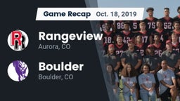 Recap: Rangeview  vs. Boulder  2019