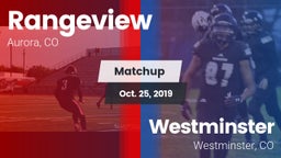 Matchup: Rangeview vs. Westminster  2019