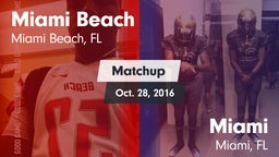 Matchup: Miami Beach vs. Miami  2016