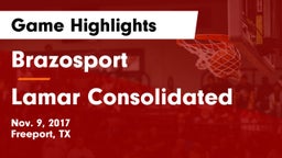 Brazosport  vs Lamar Consolidated  Game Highlights - Nov. 9, 2017