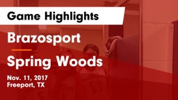 Brazosport  vs Spring Woods  Game Highlights - Nov. 11, 2017