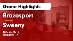 Brazosport  vs Sweeny  Game Highlights - Jan. 25, 2019