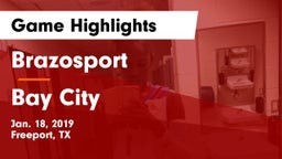 Brazosport  vs Bay City  Game Highlights - Jan. 18, 2019